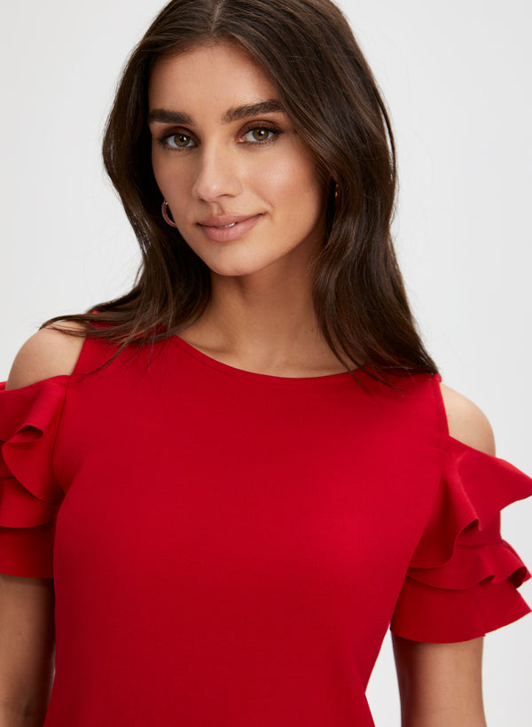 Laura Ruffle Detail Day Dress