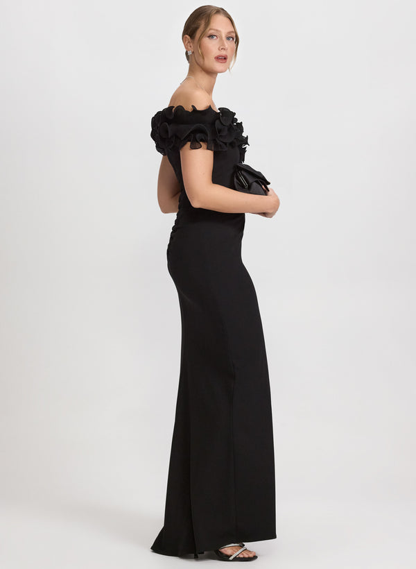 Laura Ruffle Off-The-Shoulder Dress