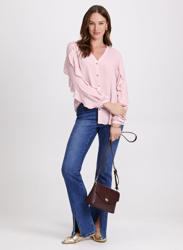 Laura Ruffle Sleeve Blouse