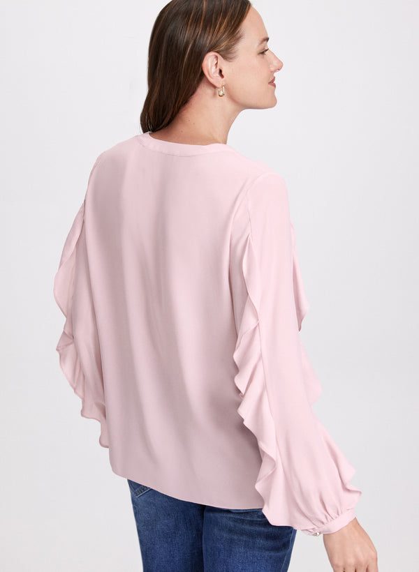 Laura Ruffle Sleeve Blouse