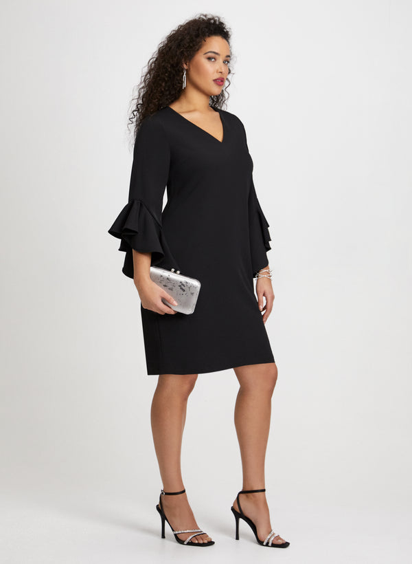 Laura Ruffle Sleeve Dress