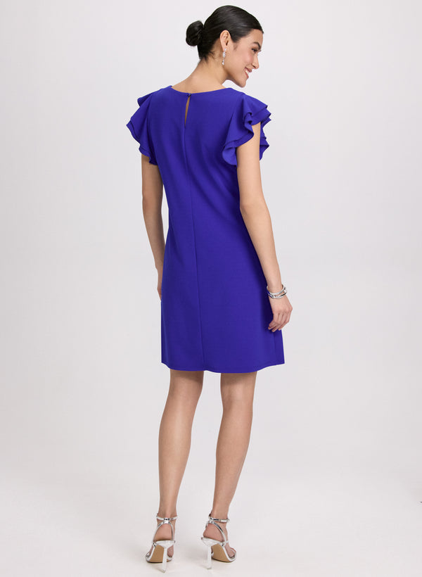 Laura Ruffle Sleeve Dress