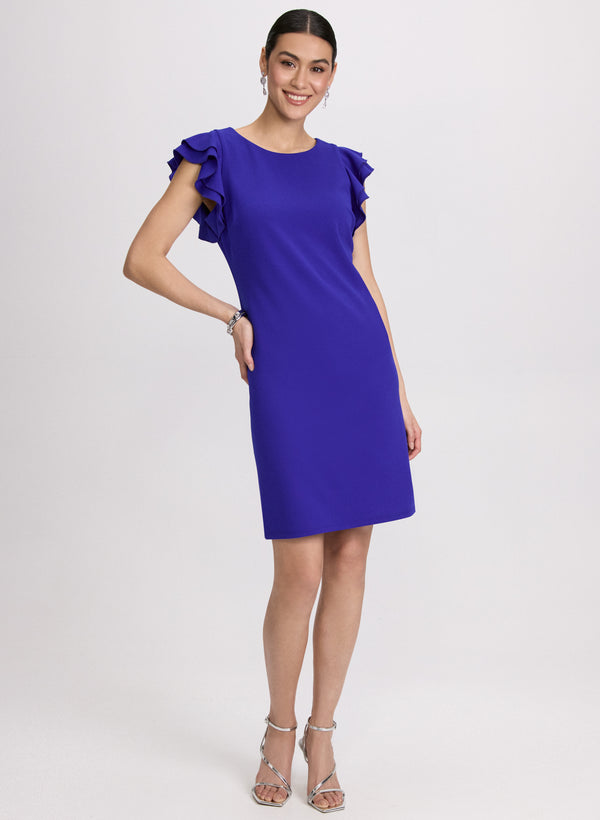 laura Ruffle Sleeve Dress