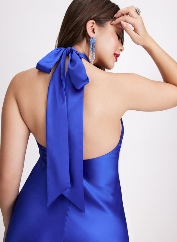 Laura Ruffle Slit Dress