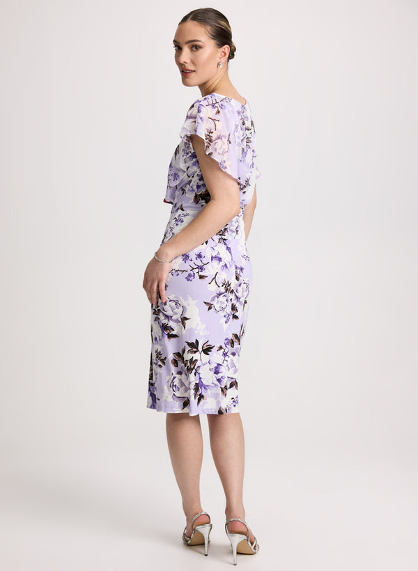 Laura Ruffled Floral Midi Dress