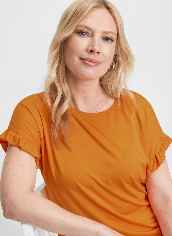 Laura Ruffled Sleeve T-Shirt