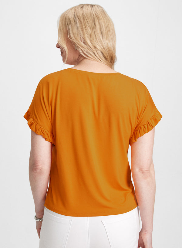 Laura Ruffled Sleeve T-Shirt