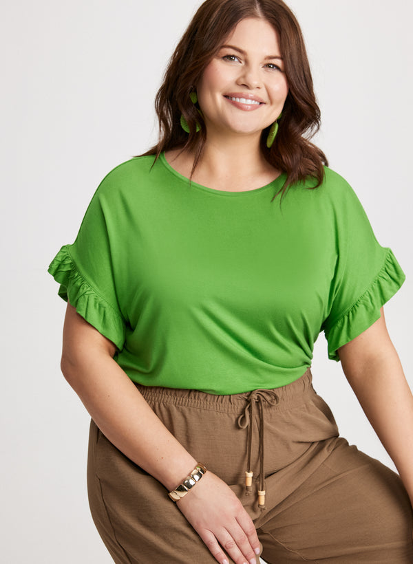 laura Ruffled Sleeve T-Shirt