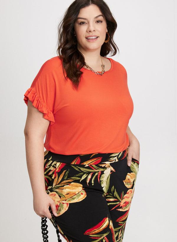 laura Ruffled Sleeve T-Shirt