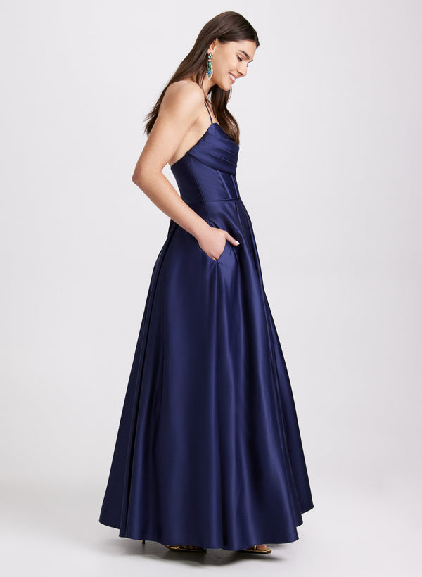 Laura Satin Corset Ballgown Dress
