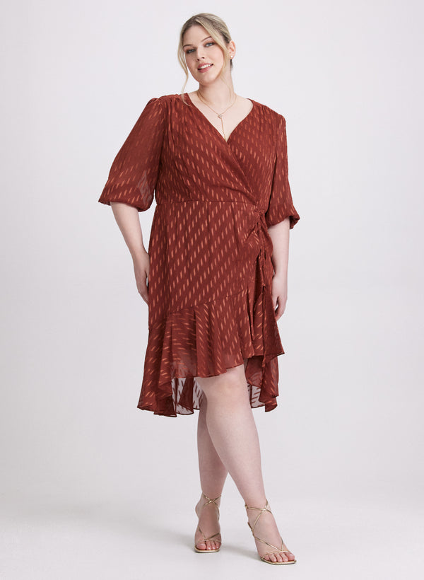 Laura Satin Dot Dress