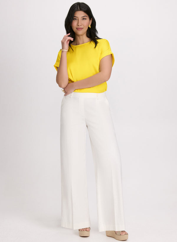 Laura Satin Drop Shoulder Top