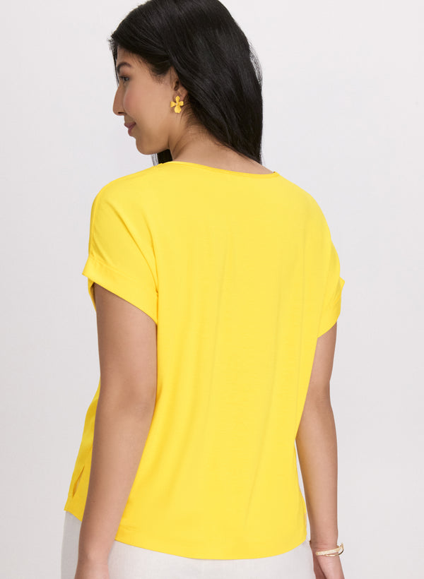 Laura Satin Drop Shoulder Top