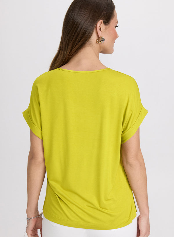 Laura Satin Drop Shoulder Top