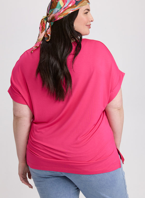 Laura Satin Drop Shoulder Top