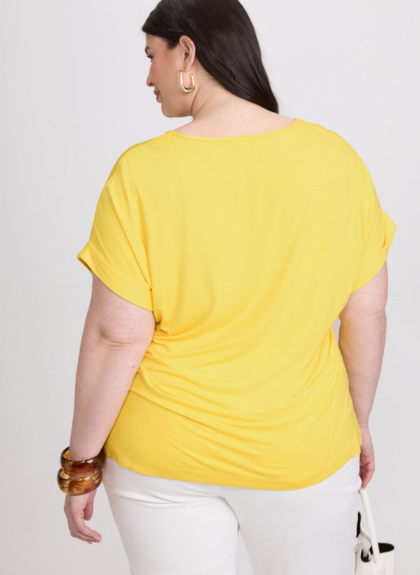 Laura Satin Drop Shoulder Top