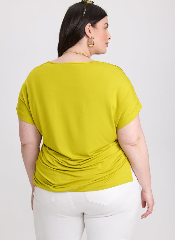 Laura Satin Drop Shoulder Top