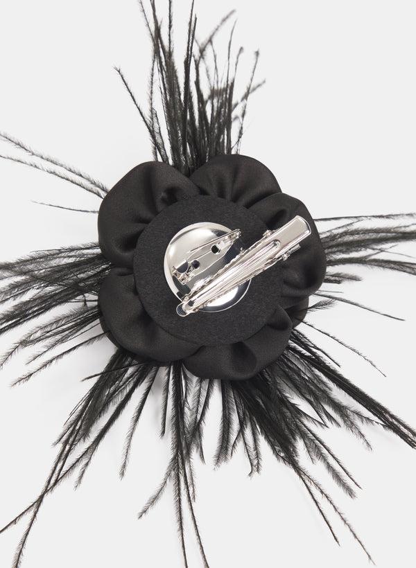 Laura Satin Flower Brooch