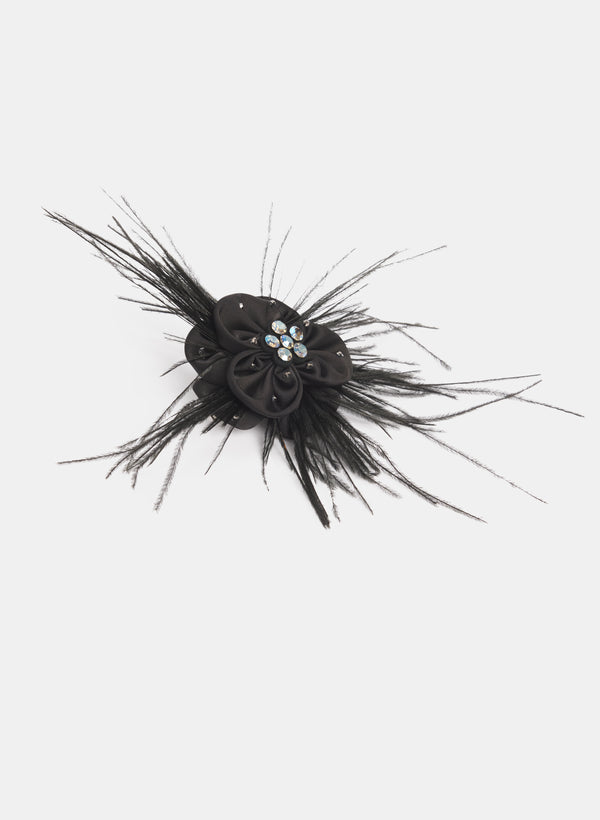 laura Satin Flower Brooch
