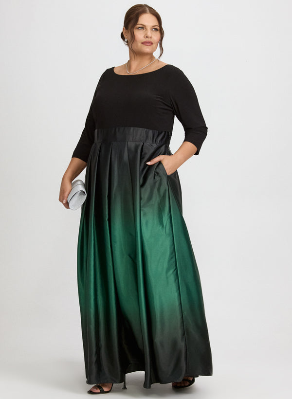 Laura Satin Ombre Dress