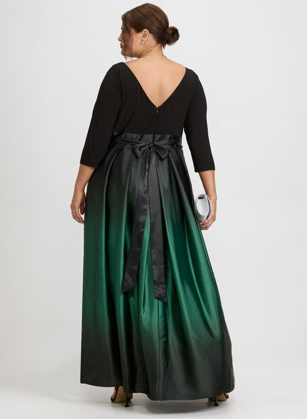 Laura Satin Ombre Dress