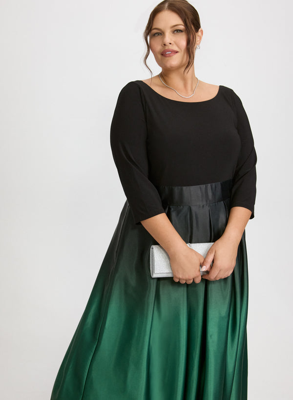 Laura Satin Ombre Dress