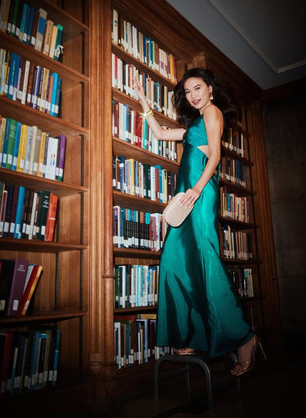 Laura Satin Slip Ombre Gown