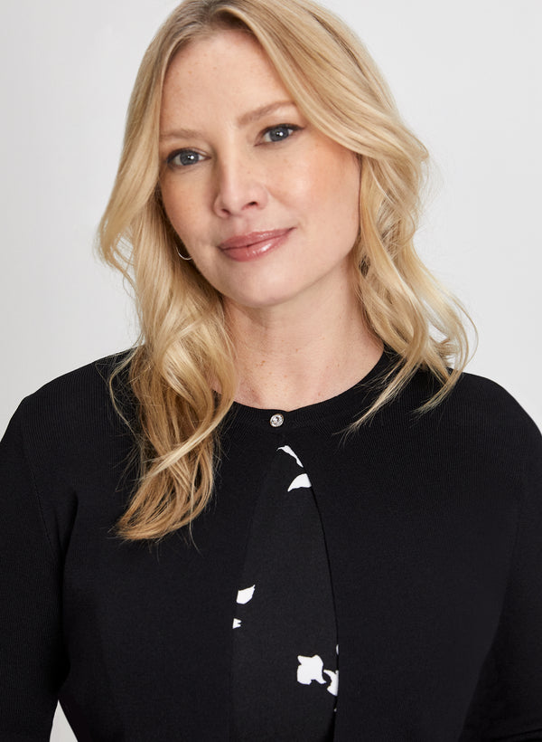 Laura Scallop Hem Cardigan