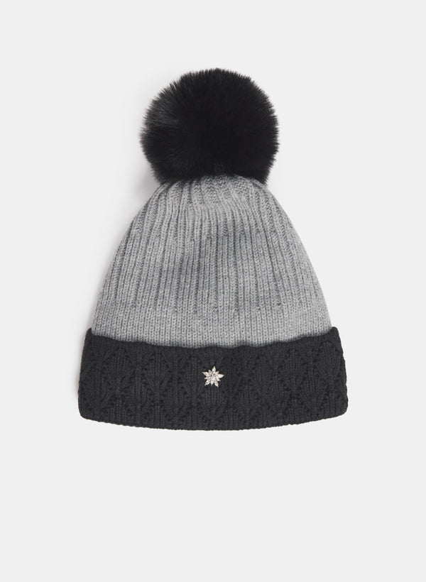 laura Scalloped 2-Tone Tuque
