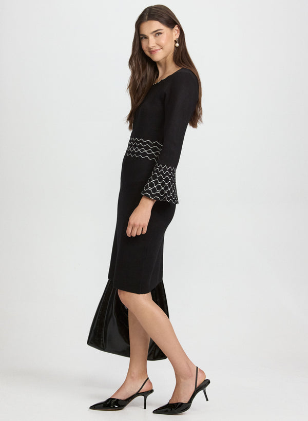 Laura Scalloped Detail Dress