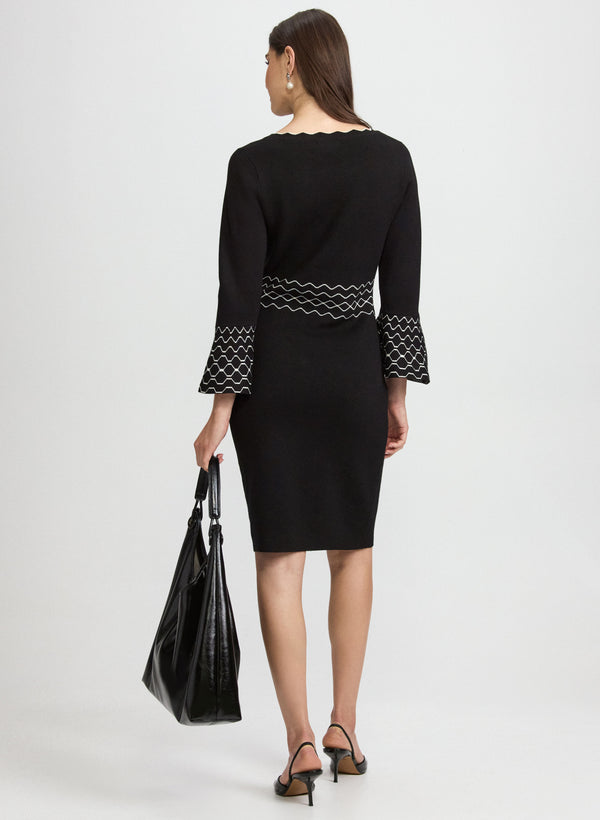 Laura Scalloped Detail Dress