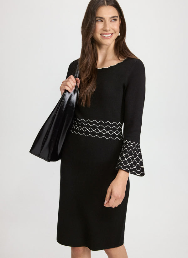 Laura Scalloped Detail Dress