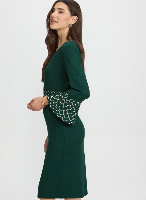 Laura Scalloped Detail Dress