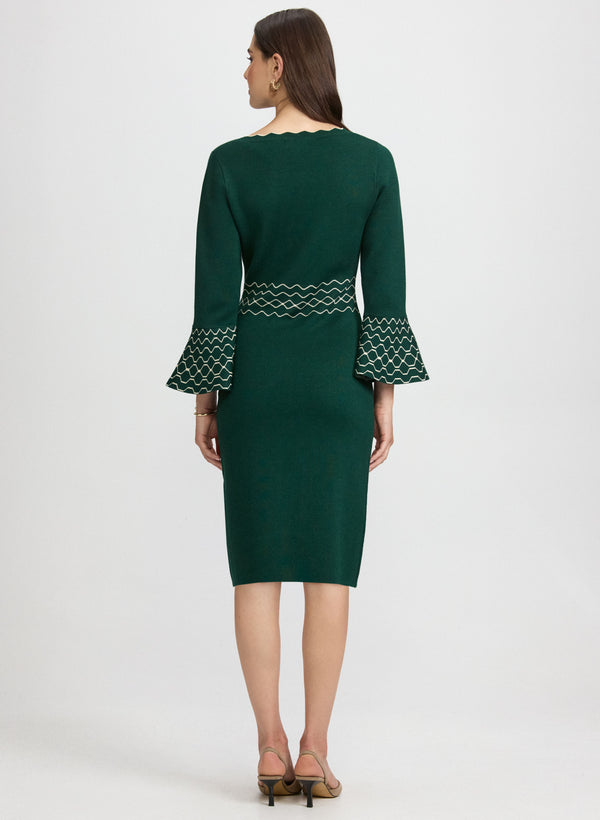 Laura Scalloped Detail Dress