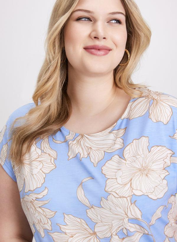 Laura Scoop Neck Floral T-Shirt