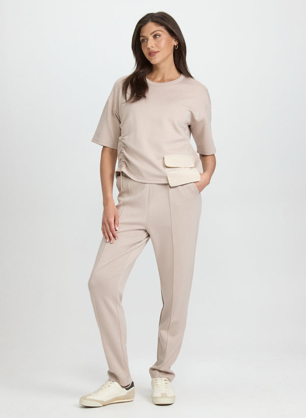 Laura Scuba Pull-On Pants