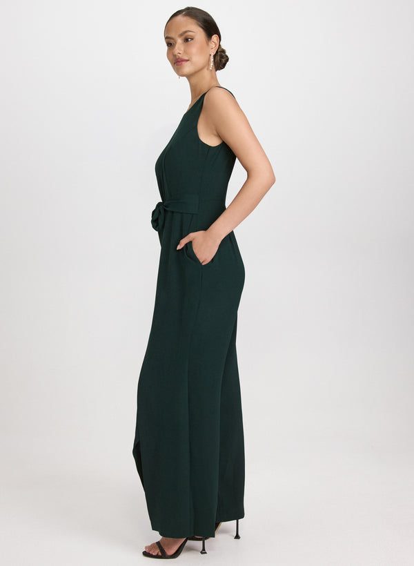 Laura Self-Tie Sash Jumpsuit