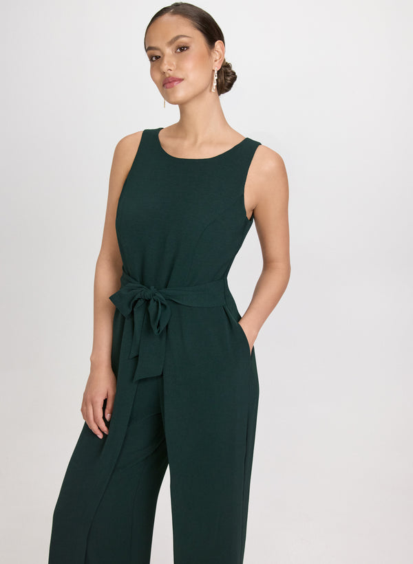 Laura Self-Tie Sash Jumpsuit