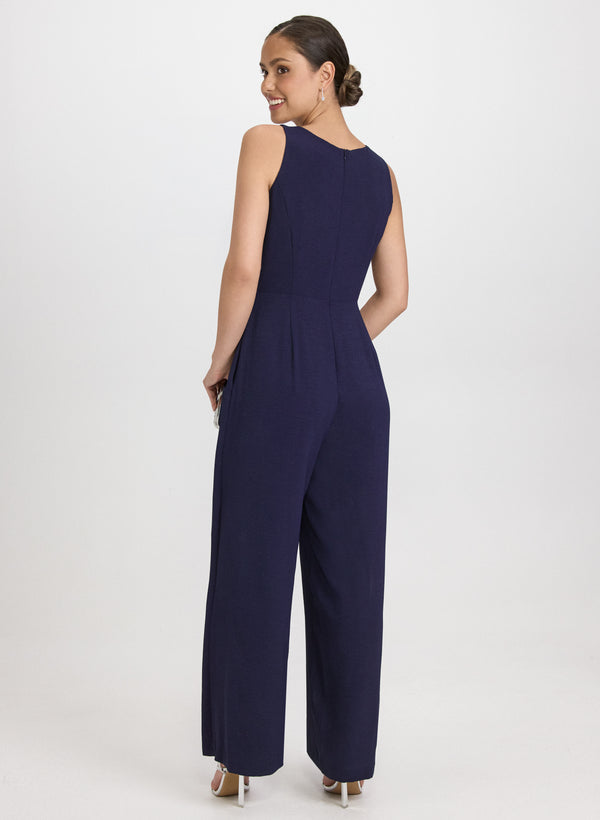 Laura Self-Tie Sash Jumpsuit