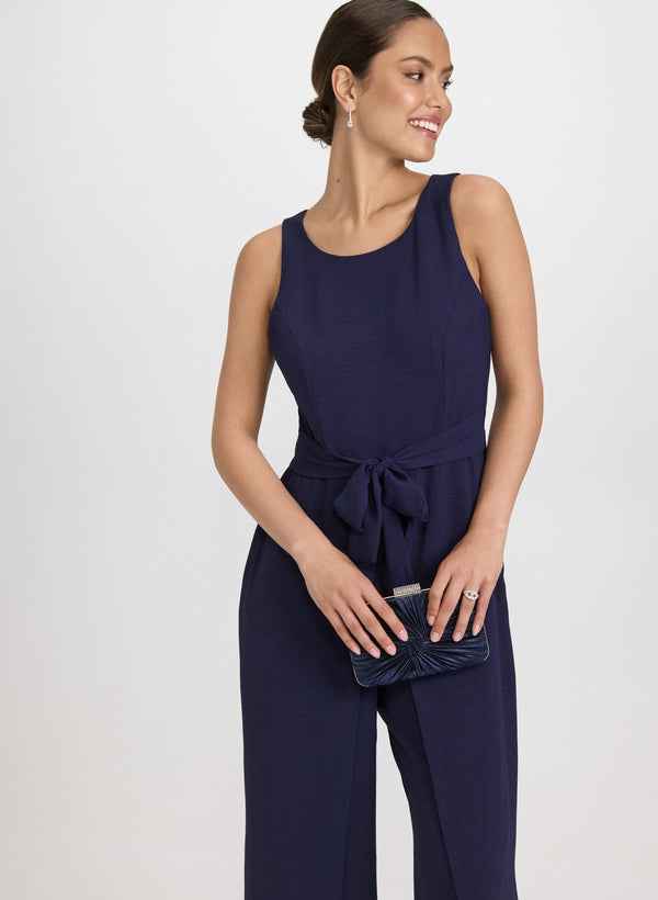 Laura Self-Tie Sash Jumpsuit