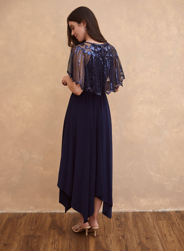 Laura Sequin Detail Cape