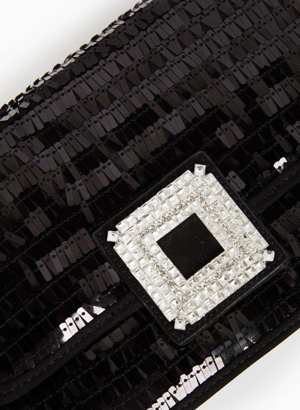 Laura Sequin Detail Clutch