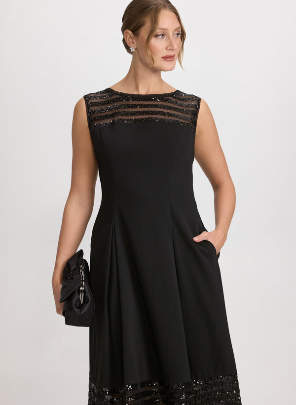 Laura Sequin Detail Dress