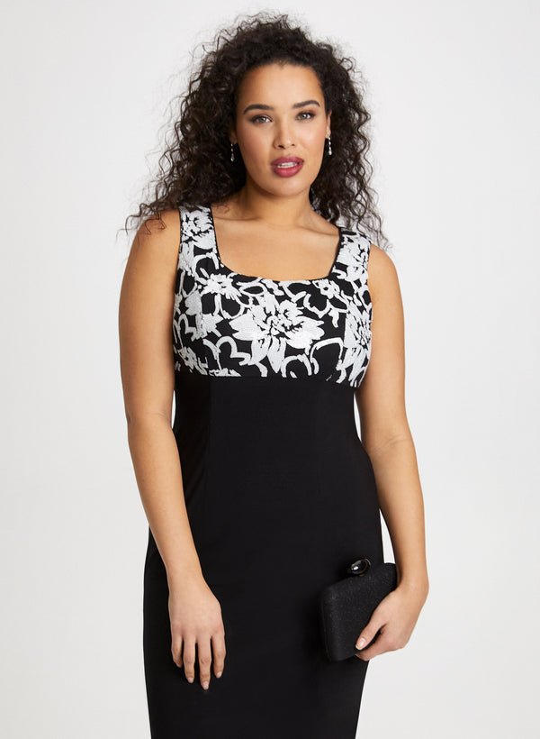 Laura Sequin Detail Dress & Jacket Set