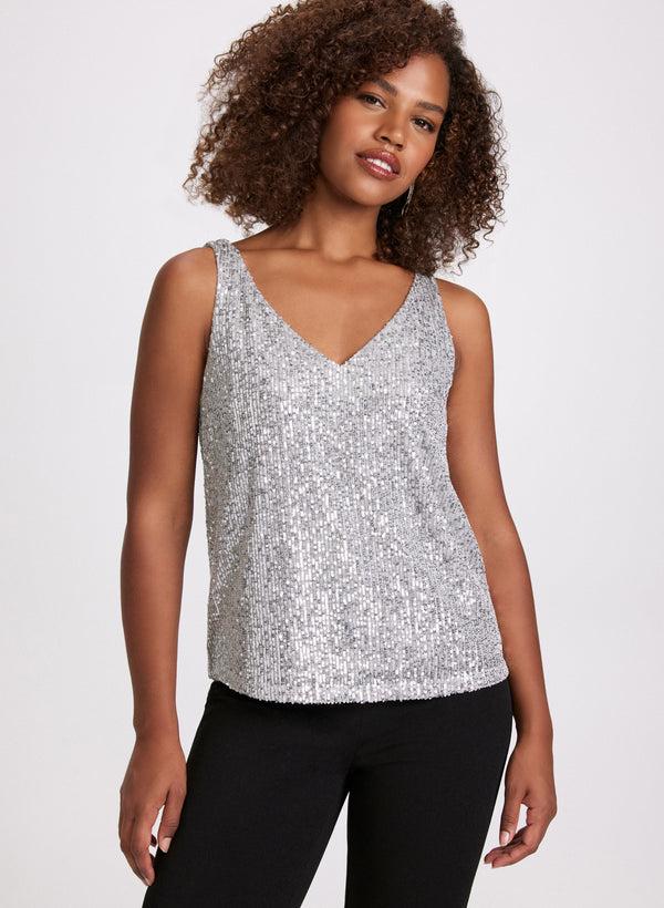Laura Sequin Embellished Tank Top