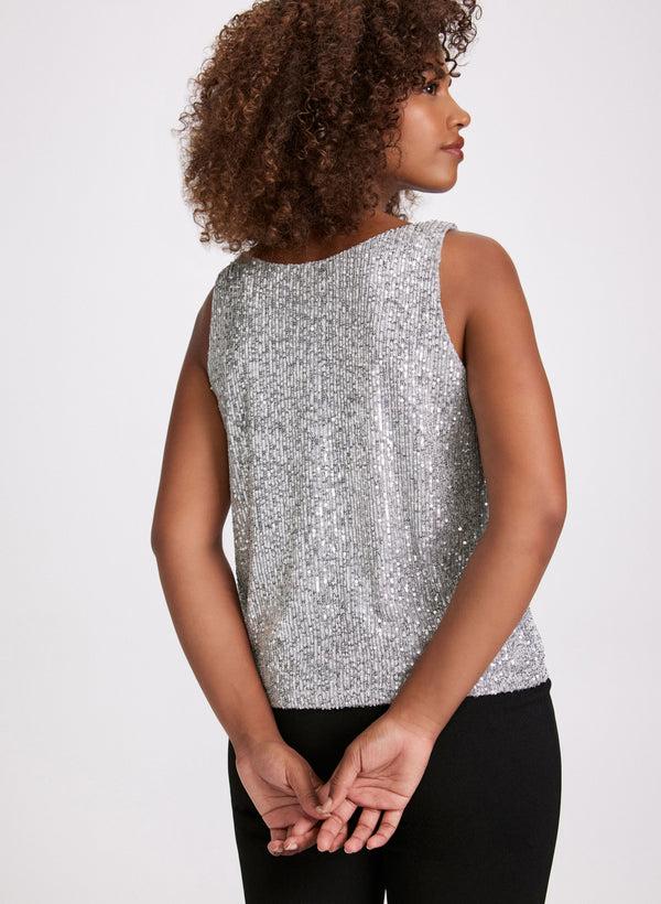 Laura Sequin Embellished Tank Top