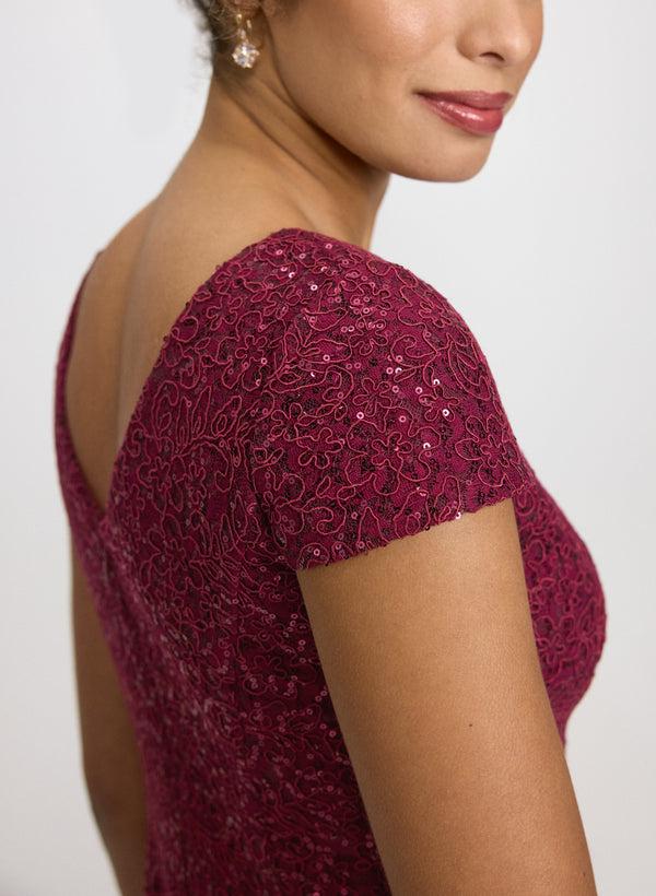 Laura Sequin Fitted Dress