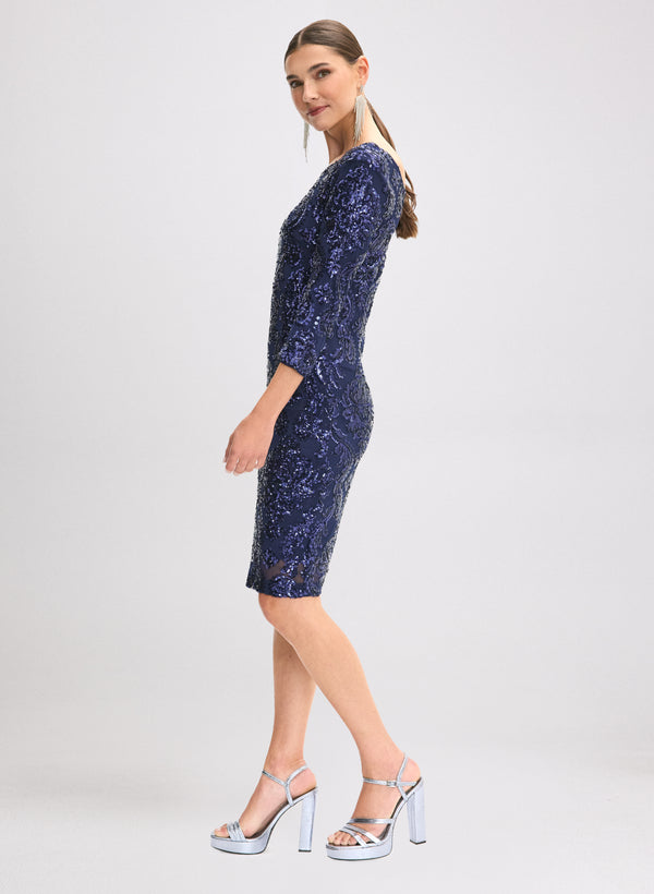 Laura Sequin Pattern Dress