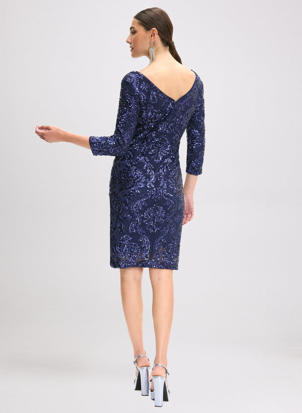 Laura Sequin Pattern Dress