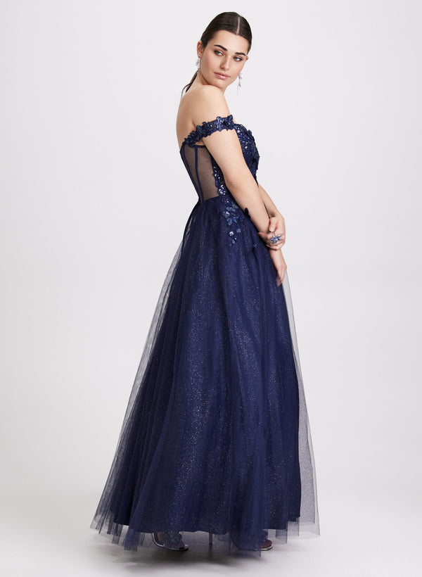 Laura Sequined Butterfly Appliqué Dress